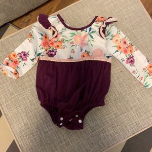 Floral onesie bubble